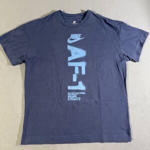 Nike The Nike Tee XXL‎ Blue AF-1 Premium Graphic Print Short Sleeve T Shirt Mens